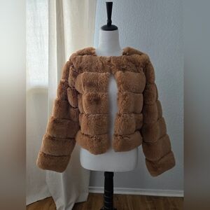 Faux Fur Jacket Size Small